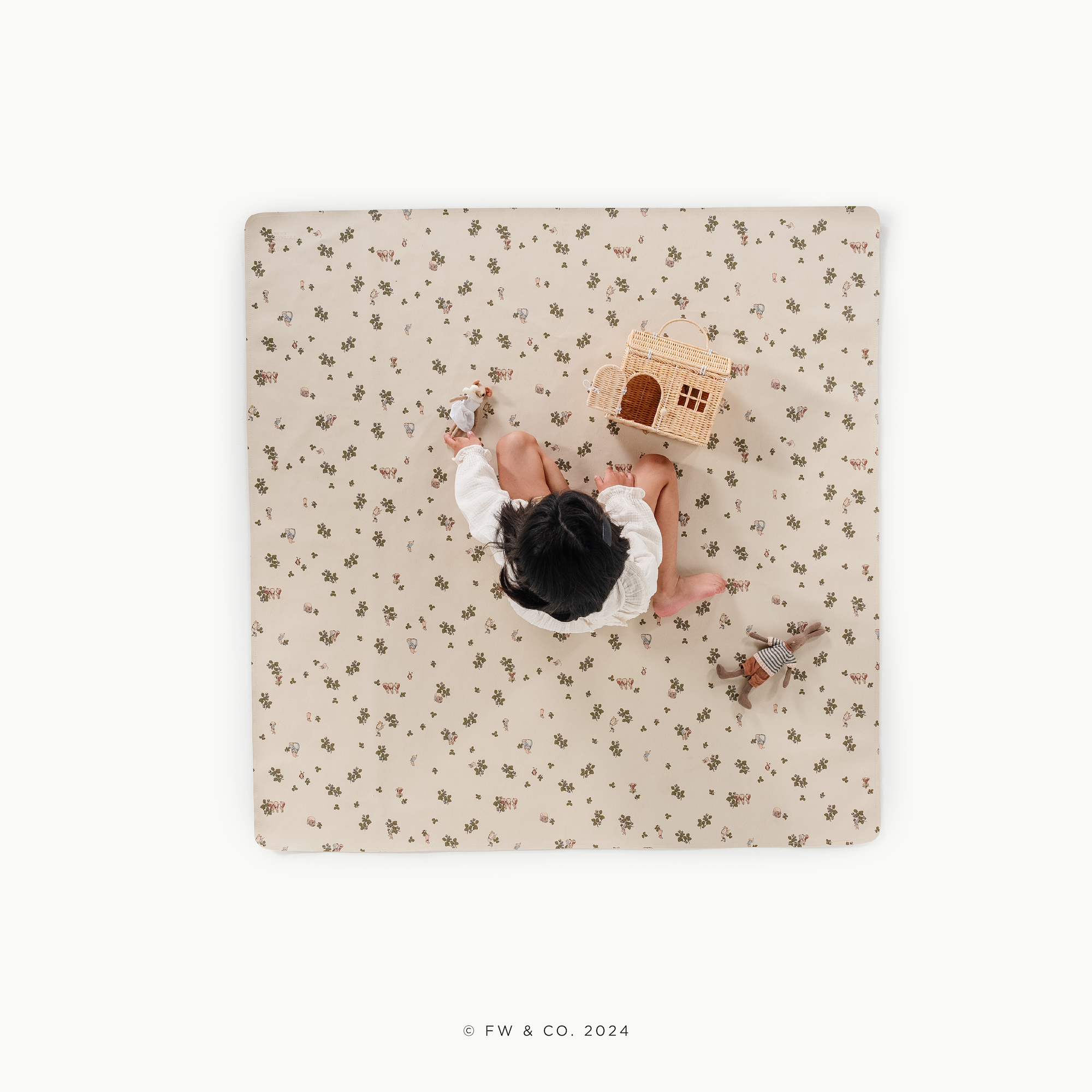 Peter Rabbit™ (on sale) / Square@overhead of little girl playing on mat