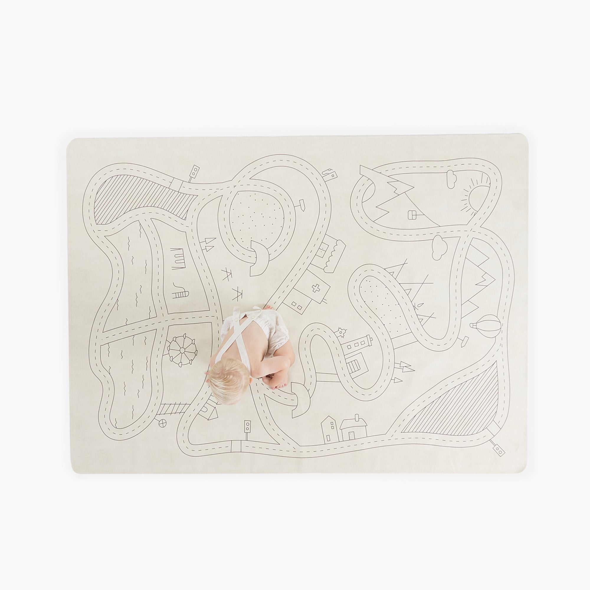 Pier (on sale)@Overhead of kid playing on the Pier Midi+ Mat