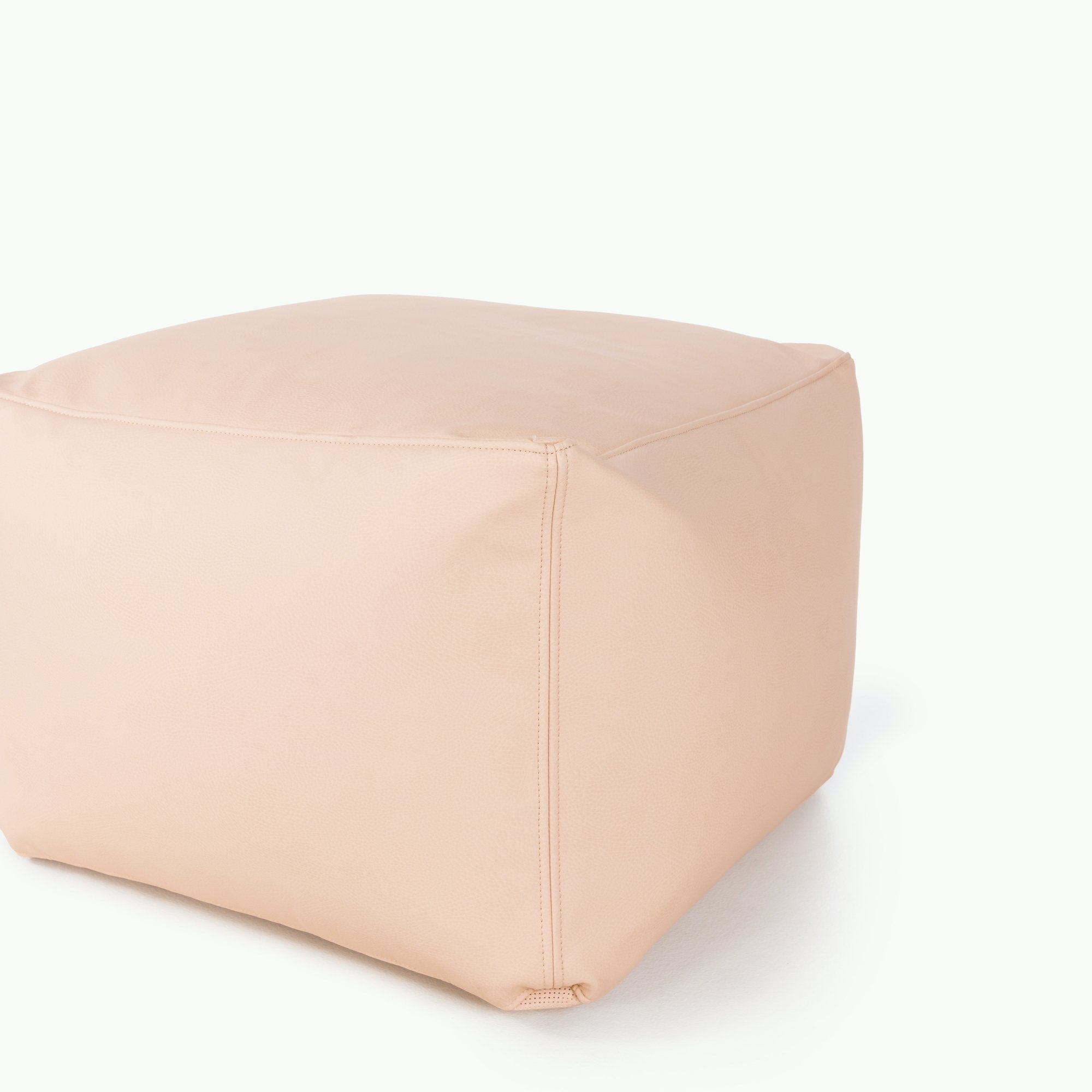 Pomelo (on sale)@Seam detail on the Pomelo Square Pouf