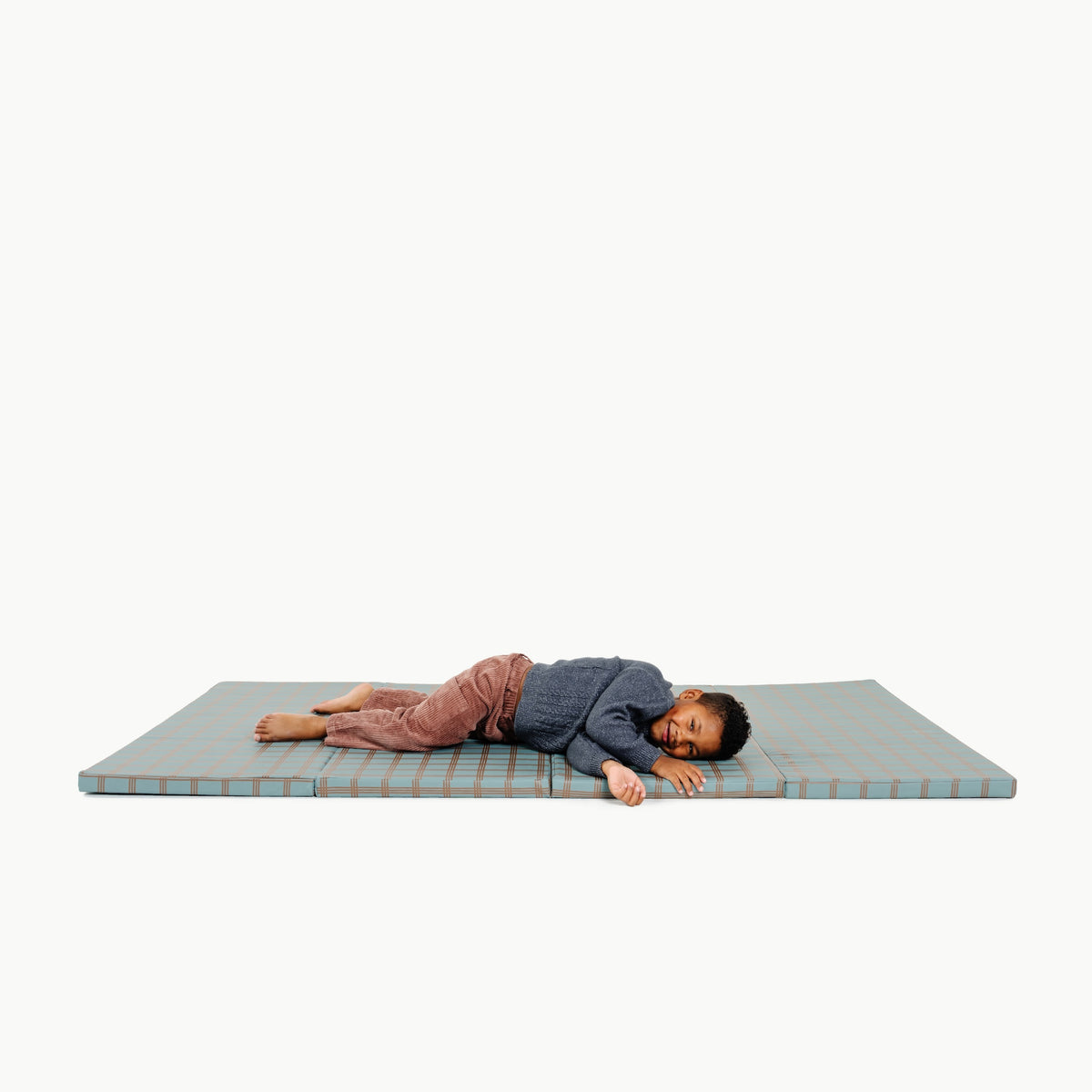 Rustic Plaid@Kids tumbling mats for soft play and movement at home