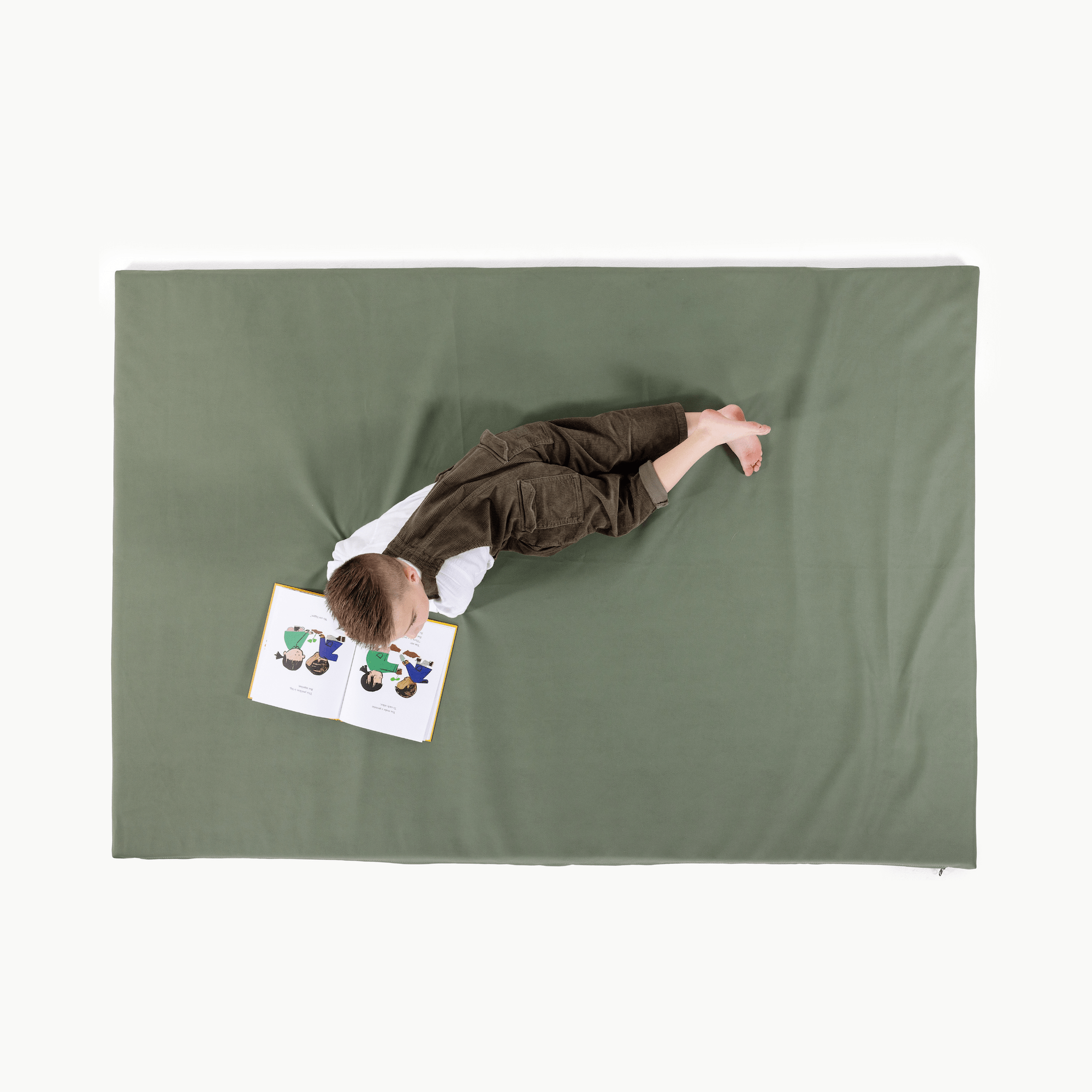 Thyme@Overhead of kid playing on the Thyme Padded Midi+