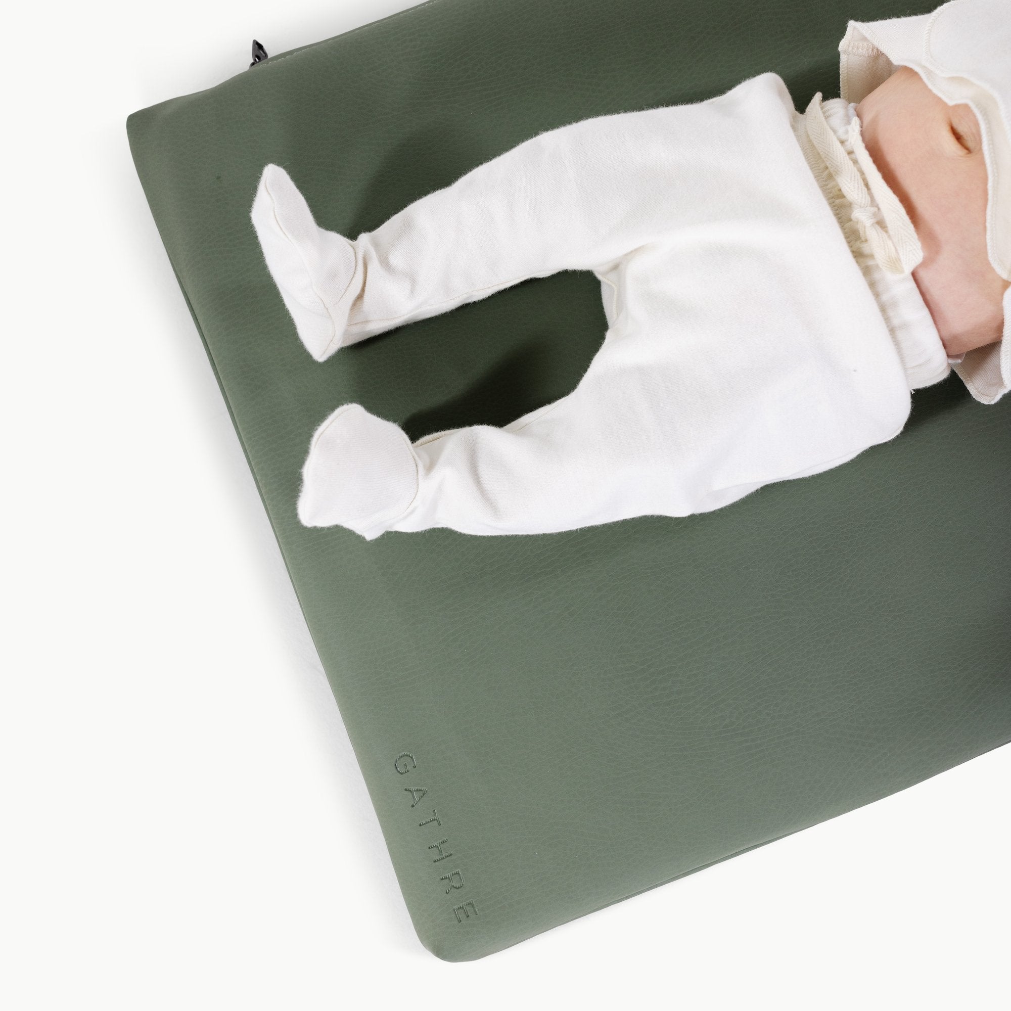 Thyme@Overhead close up of a baby on the Thyme Padded Micro+