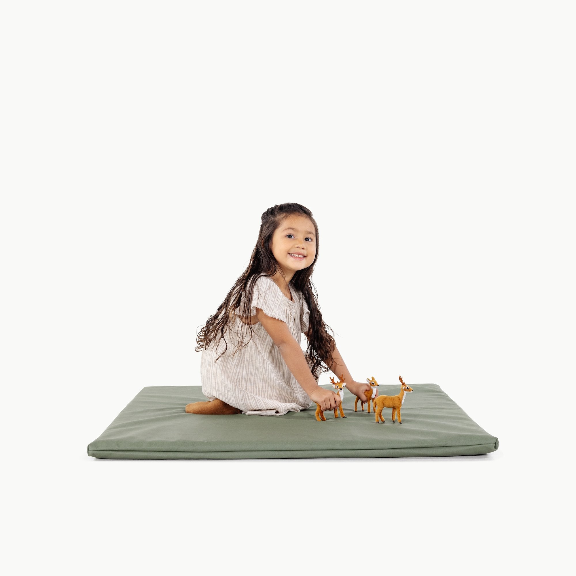 Thyme / Square@Kid playing on the Thyme Padded Mini Square