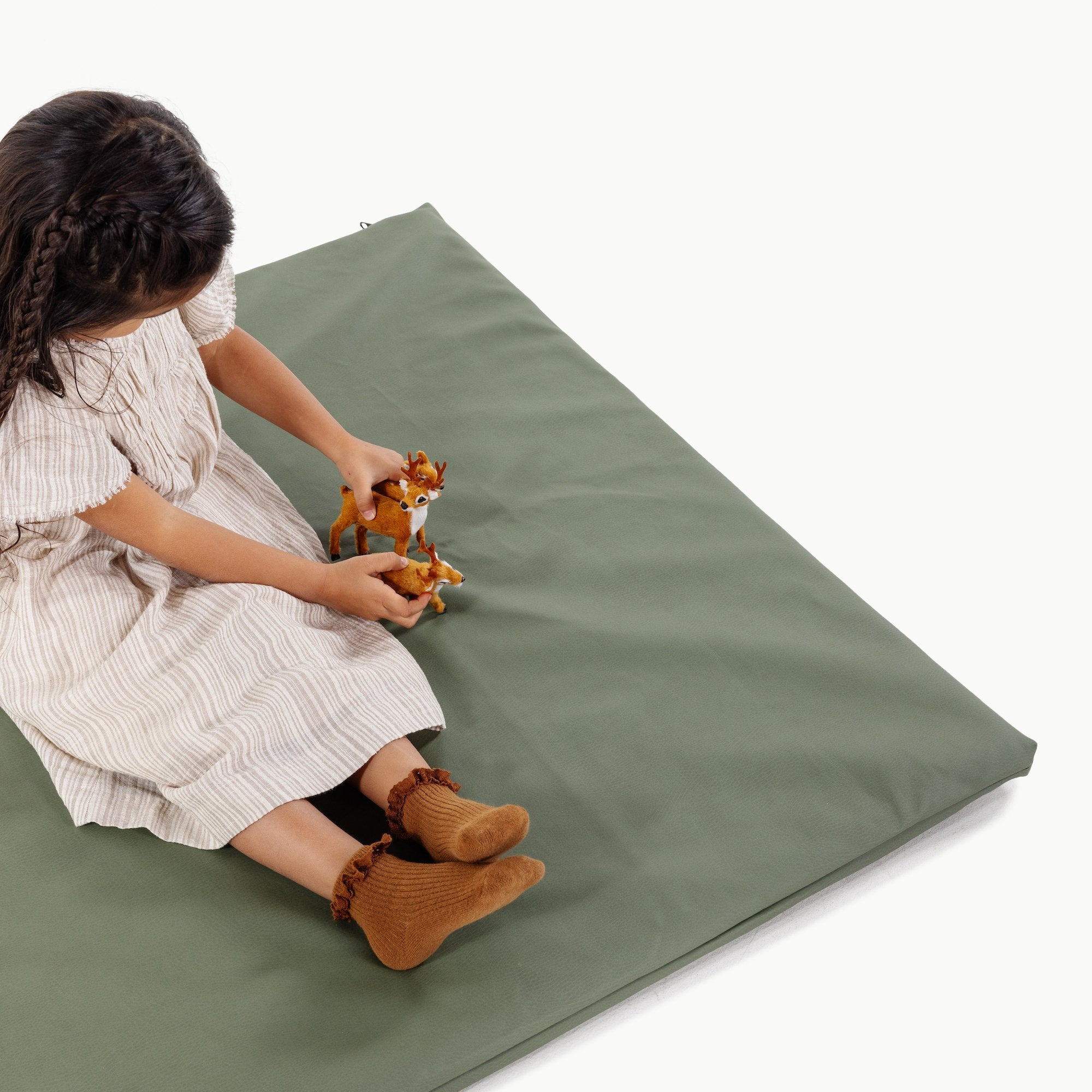 Thyme / Square@Kid playing on the Thyme Padded Mini Square