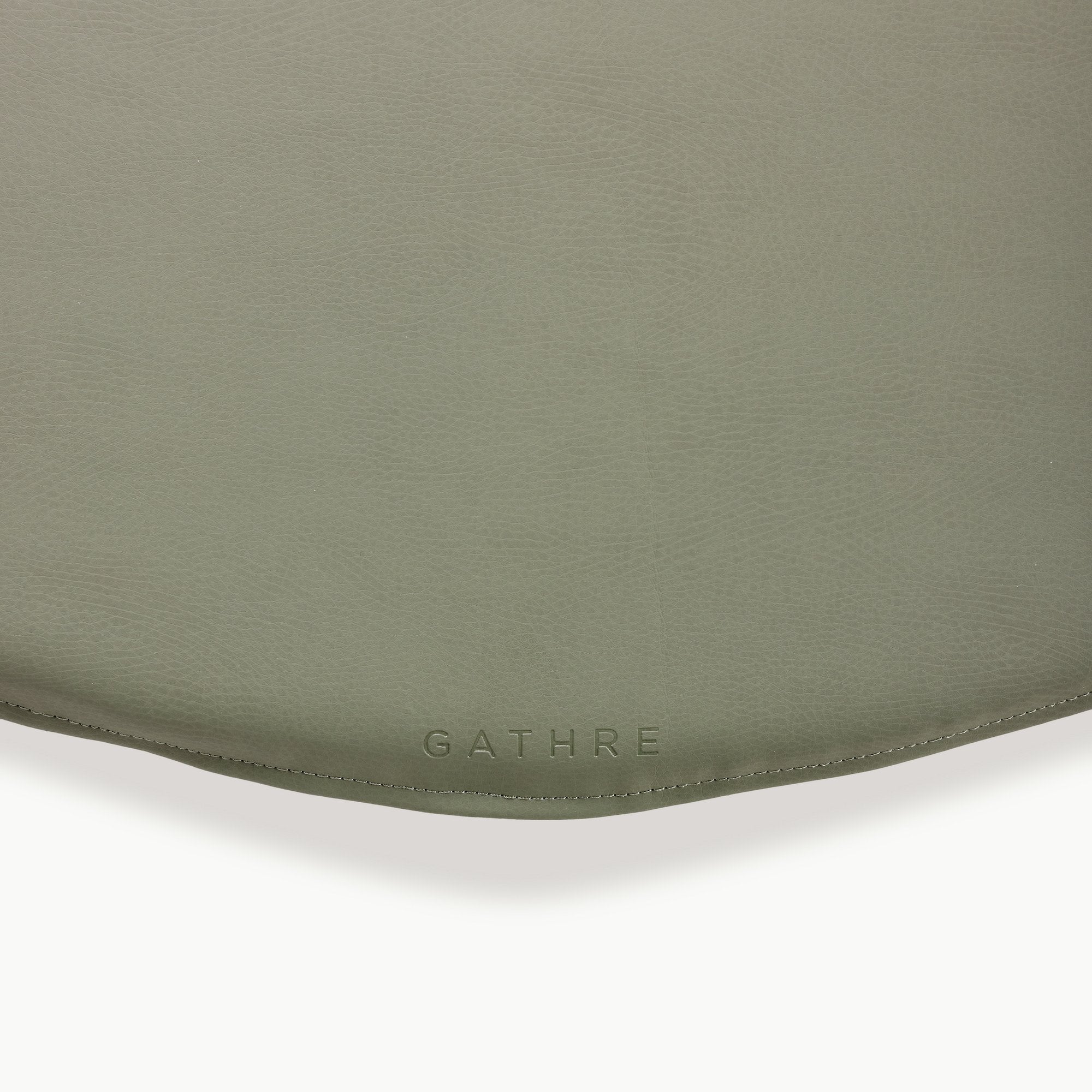 Thyme / Circle@Gathre deboss on the Thyme Padded Mini Circle