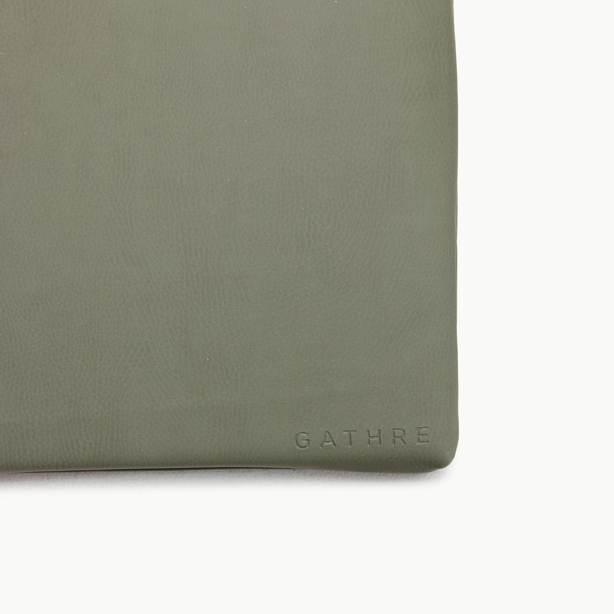 Thyme / Square@Gathre deboss on the Thyme Padded Mini Square
