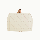 Tiny Rainbow (on sale) / 6 Foot@woman holding tiny rainbow tablecloth