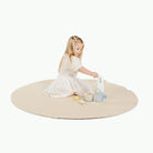 Wool (on sale) / Circle@Kid playing on the Wool Circle Midi Mat