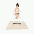 Wool (on sale)@Kid in highchair on the Wool Mini Mat