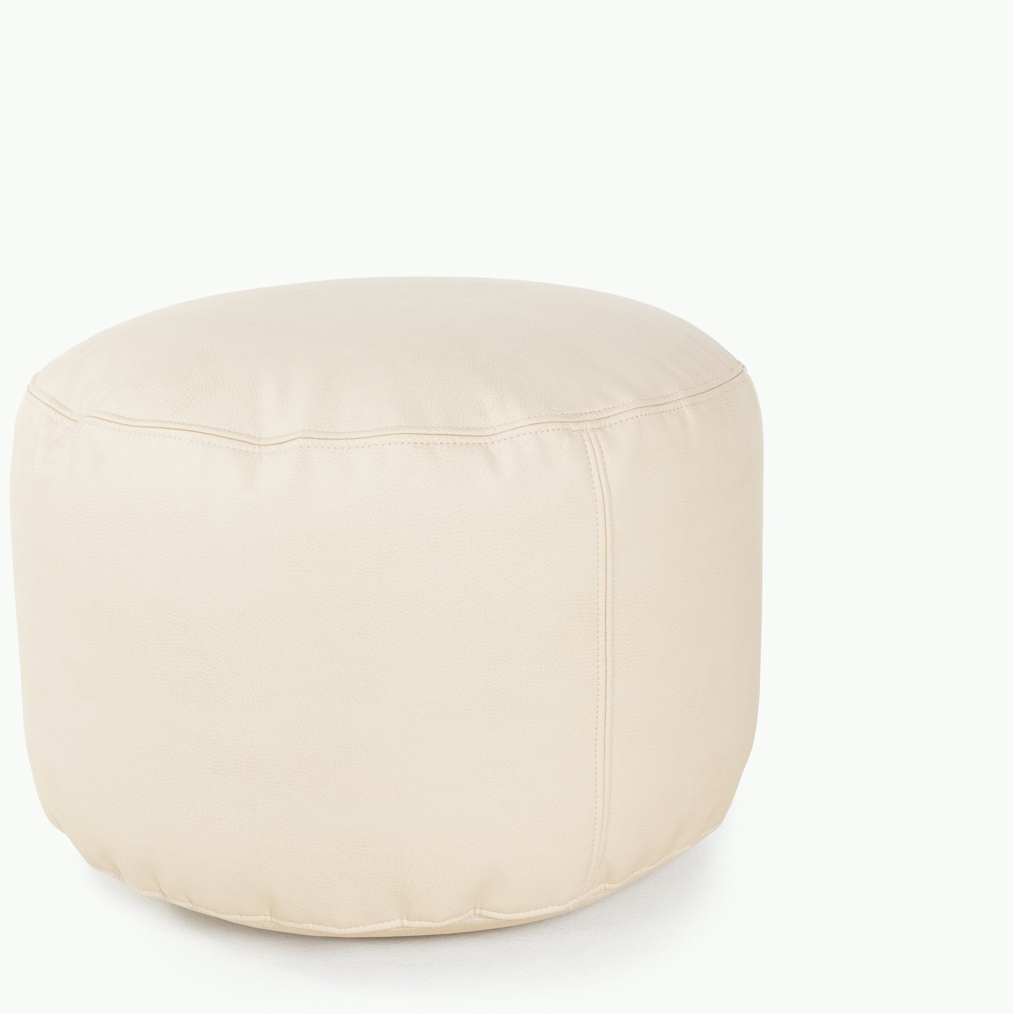 Wool (on sale)@Seam detail the Wool Circle Pouf