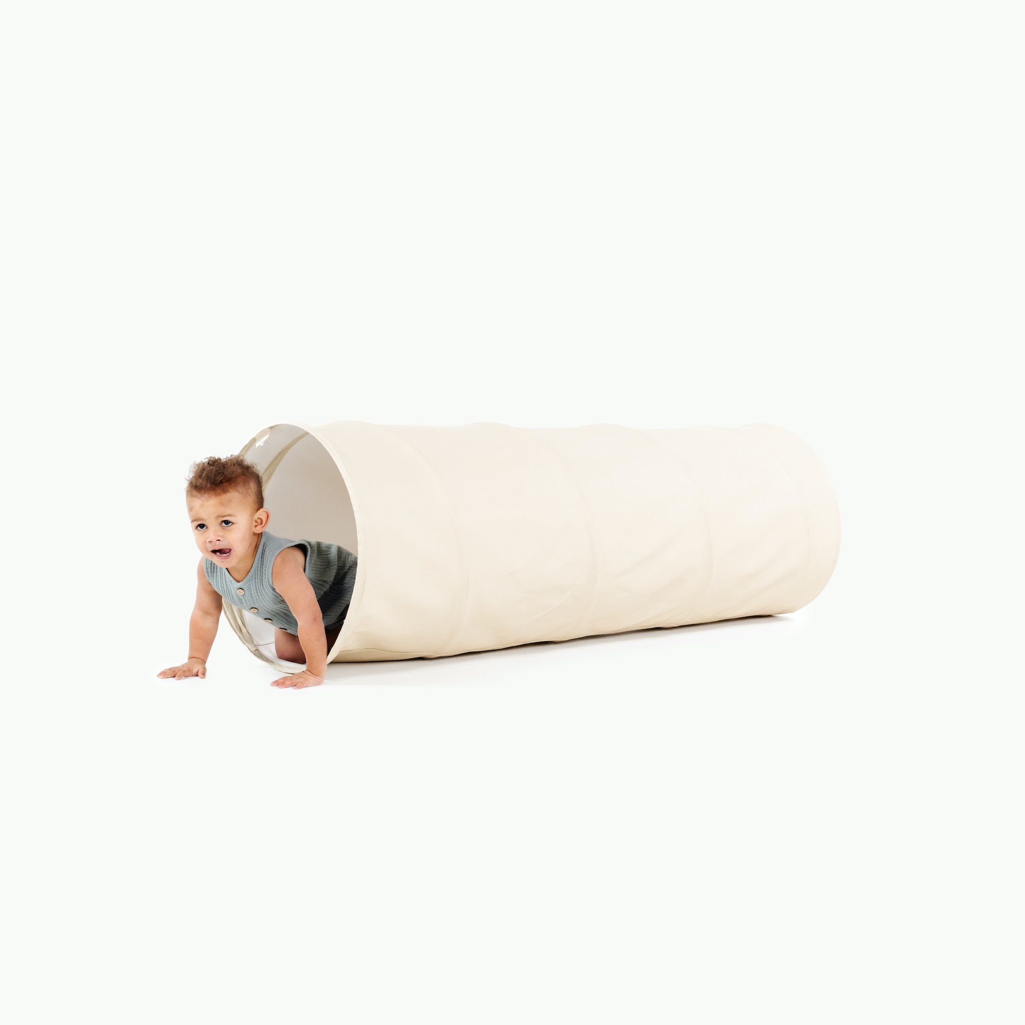 Wool (on sale)@toddler crawling through wool tunnel
