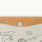 World Map / Circle@Hanging tab detail on the World Map Midi Circle Mat