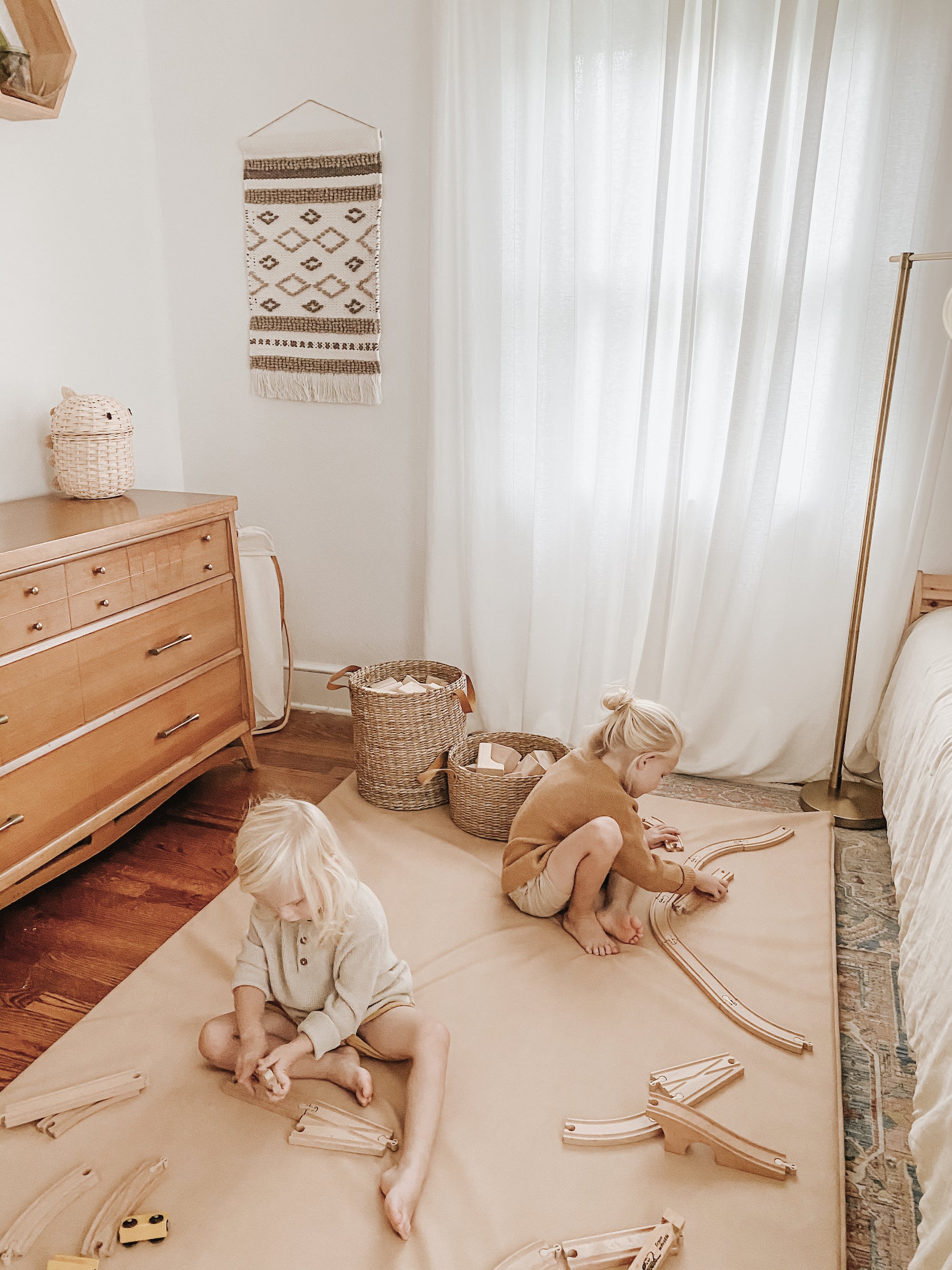 Untanned (on sale)@Kid playing in room on Untanned Padded Midi+