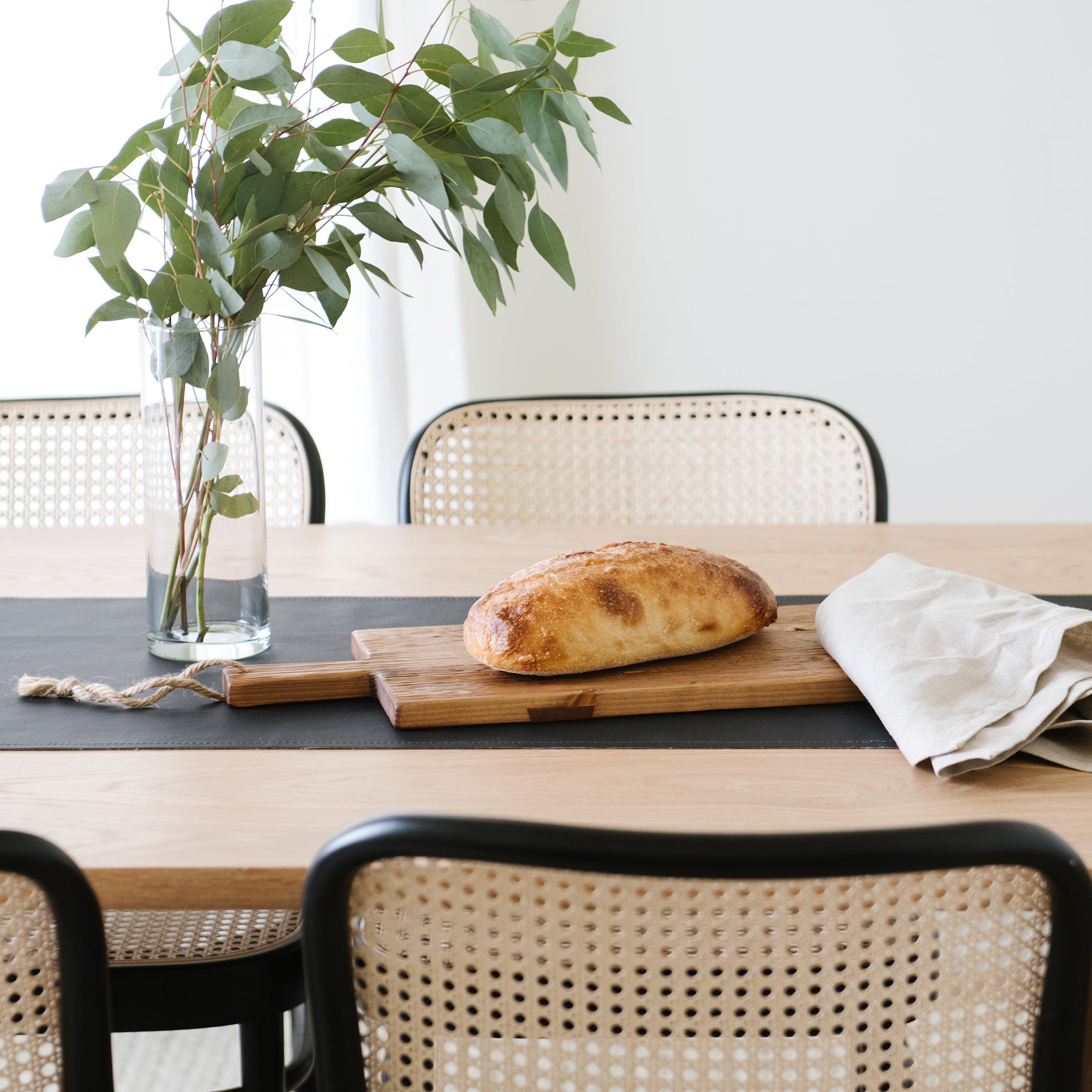 Raven (on sale)@Up close of Raven Table Runner on table