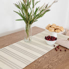 Pencil Stripe (on sale)@Overhead of Pencil Stripe Table Runner on table
