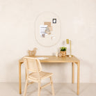 Ivory@Ivory Pinboard hanging on wall above a desk