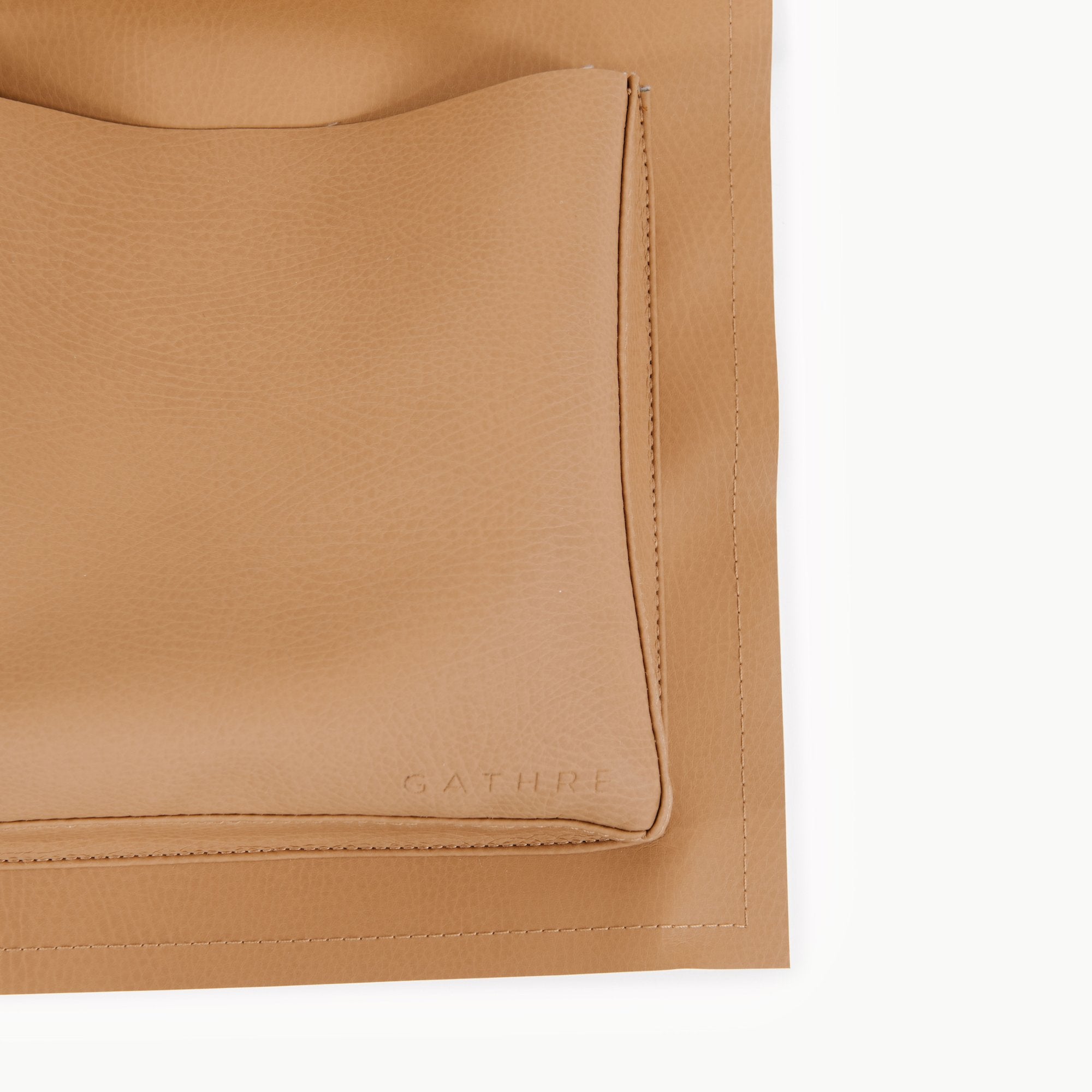 Camel@Deboss detail on Dawn Wall Tidy