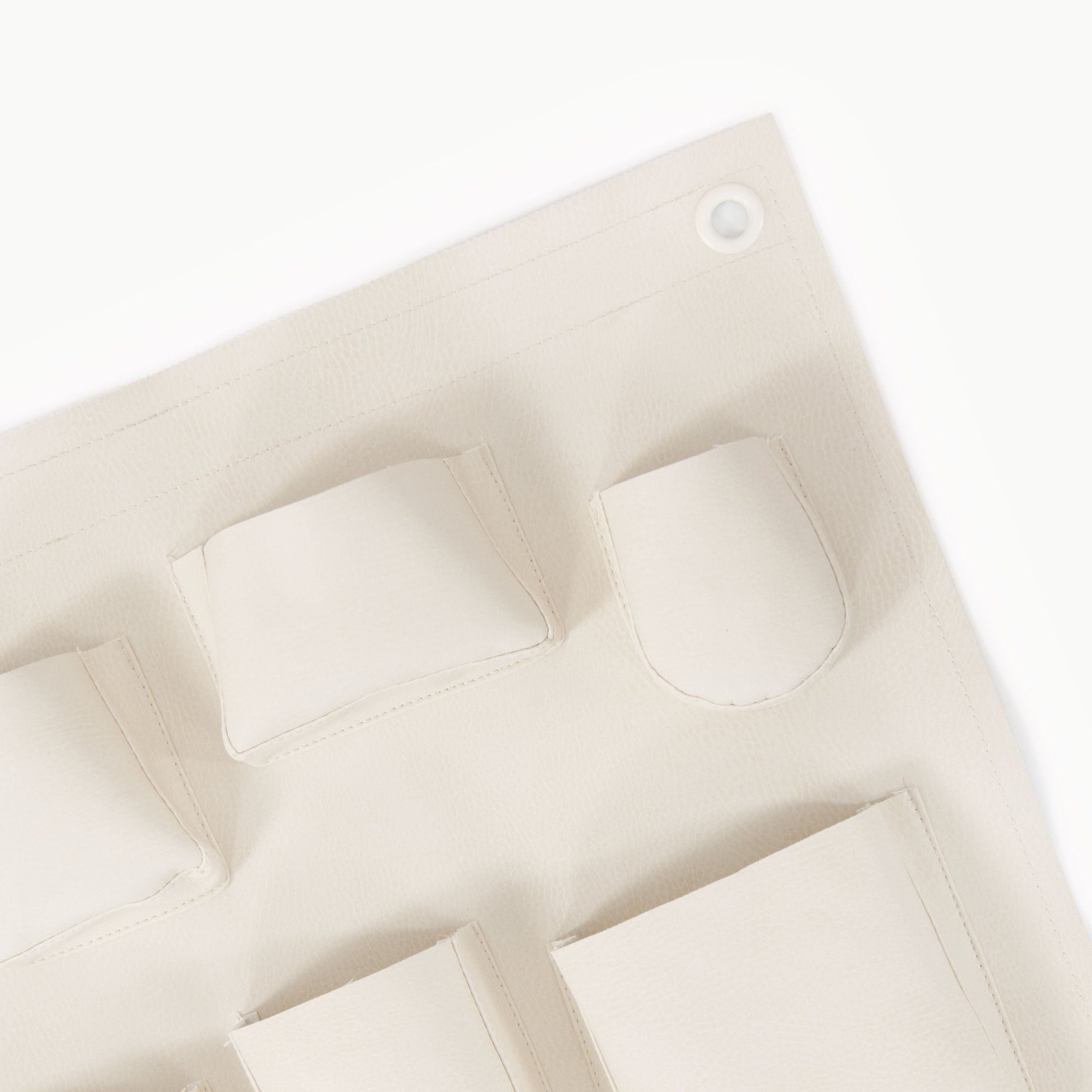 Ivory (on sale)@Hanging tab detail on Ivory Wall Tidy