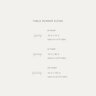 All@Table Runner size infographic