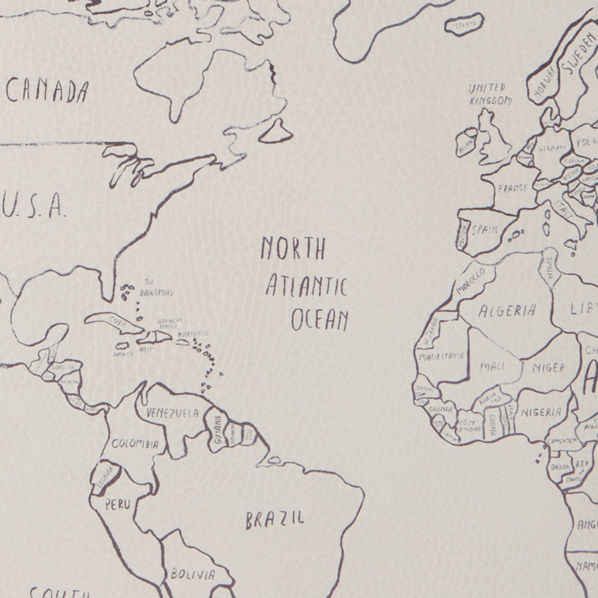 World Map@World Map Swatch