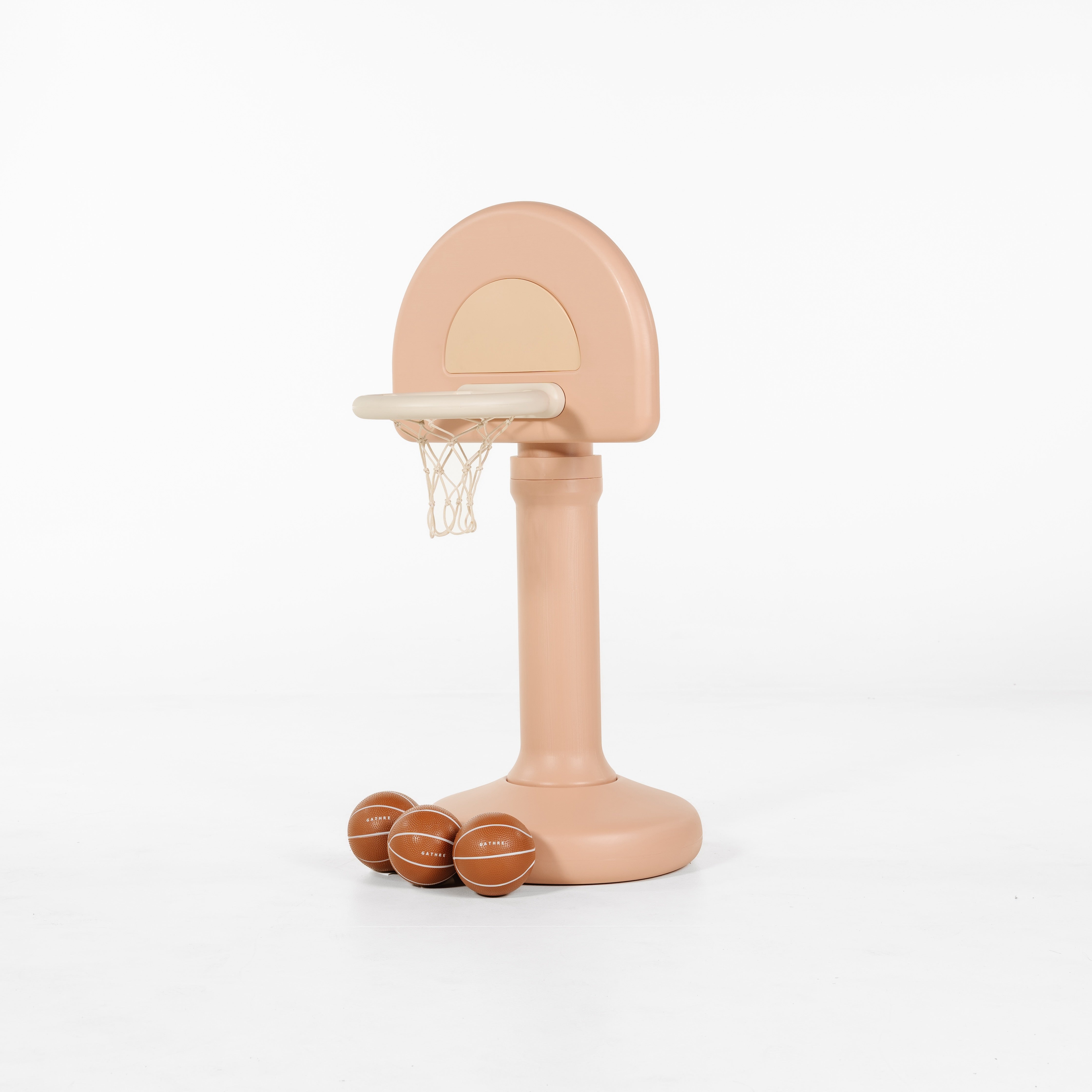 Tulle@Toddler basketball hoop designed for indoor and outdoor play