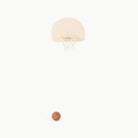 Ivory@Lightweight wooden doorway basketball hoop and inflatable ball with durable design