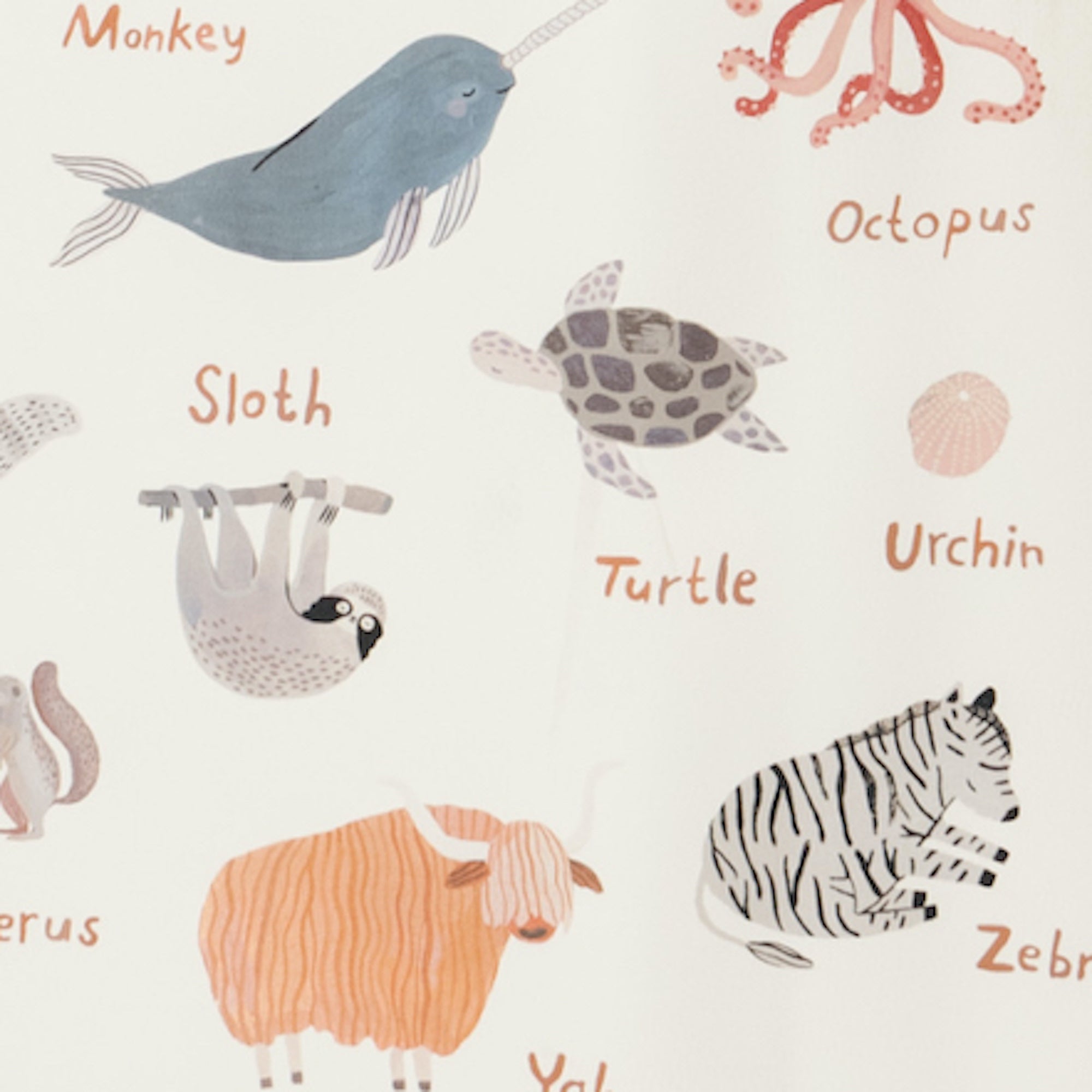 Animal Alphabet@Animal Alphabet Swatch 