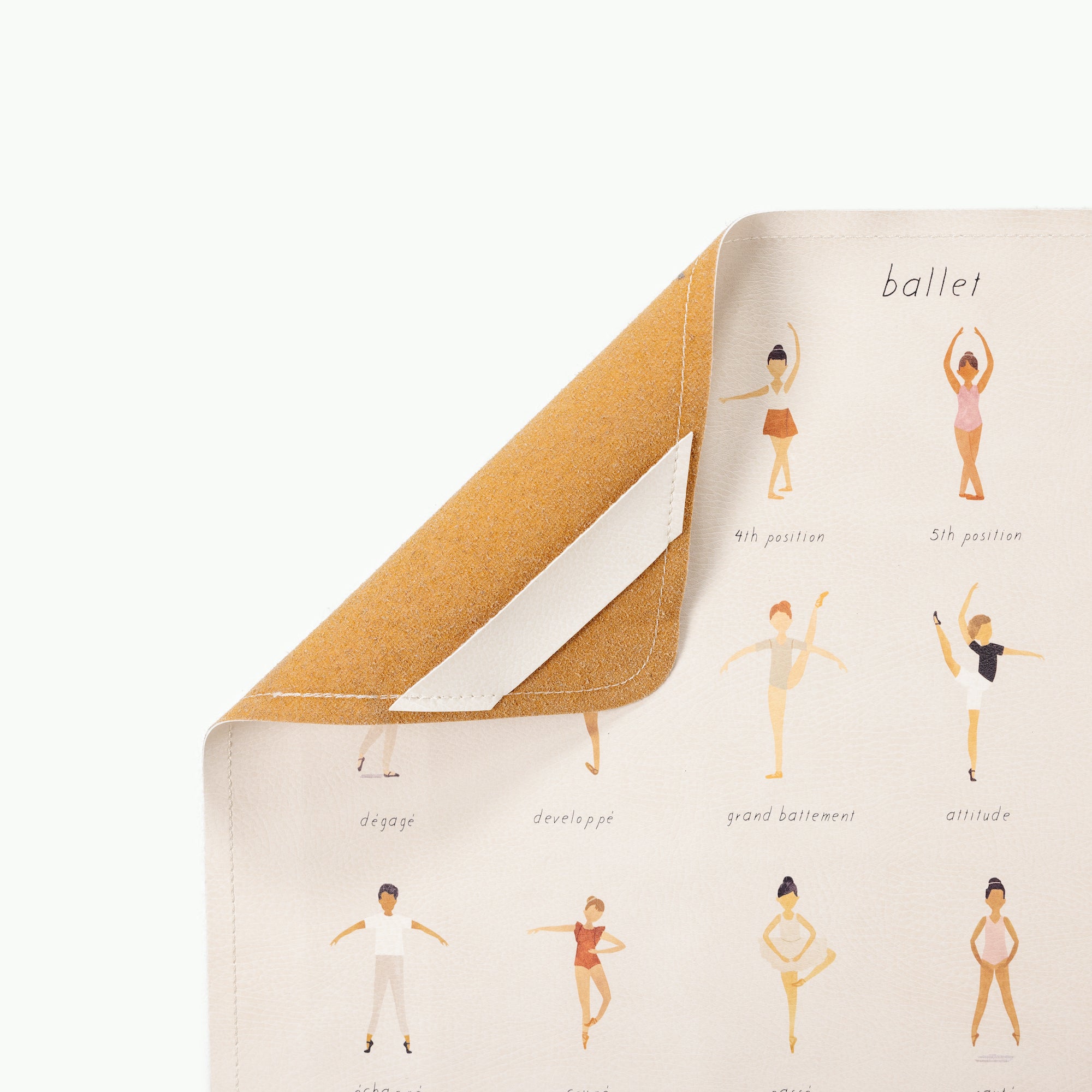 Ballet Basics@hanging tab on the ballet basics micro mat