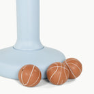 Quarry@Close-up of durable basketball hoop designed for young kids