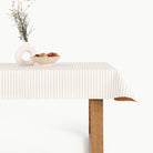 Cafe Stripe / 6 Foot@Cafe Stripe Tablecloth 