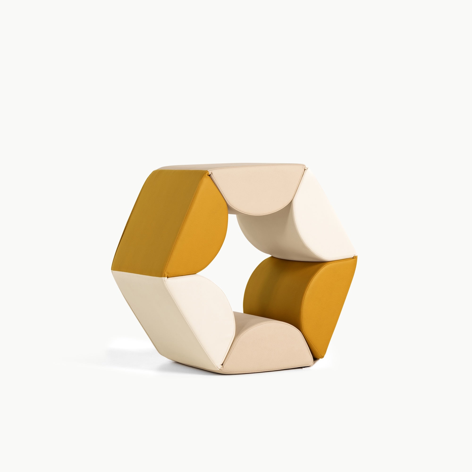 Ivory • Millet • Saffron@detail image of the hex hopper