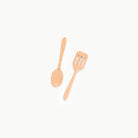 Camel@play cooking set wooden utensils detail image