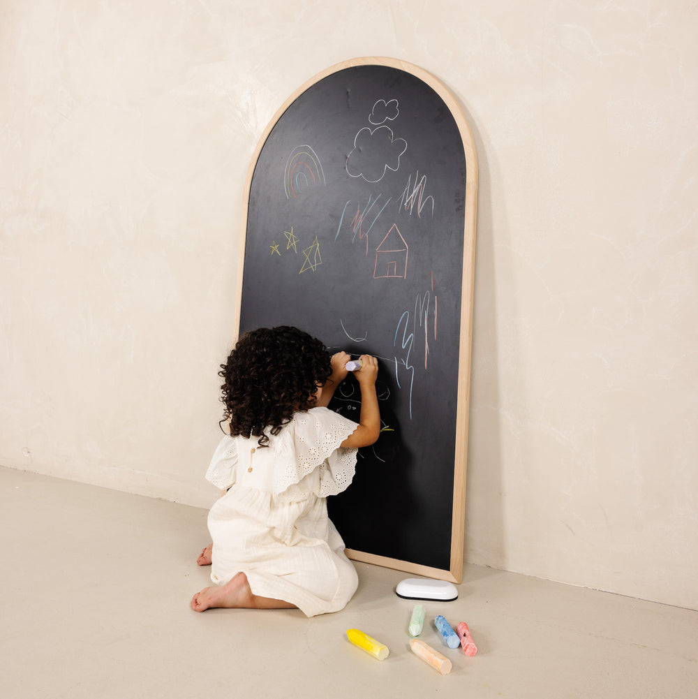 How to Make a Fun Chalkboard Wall for Your Homeschool 