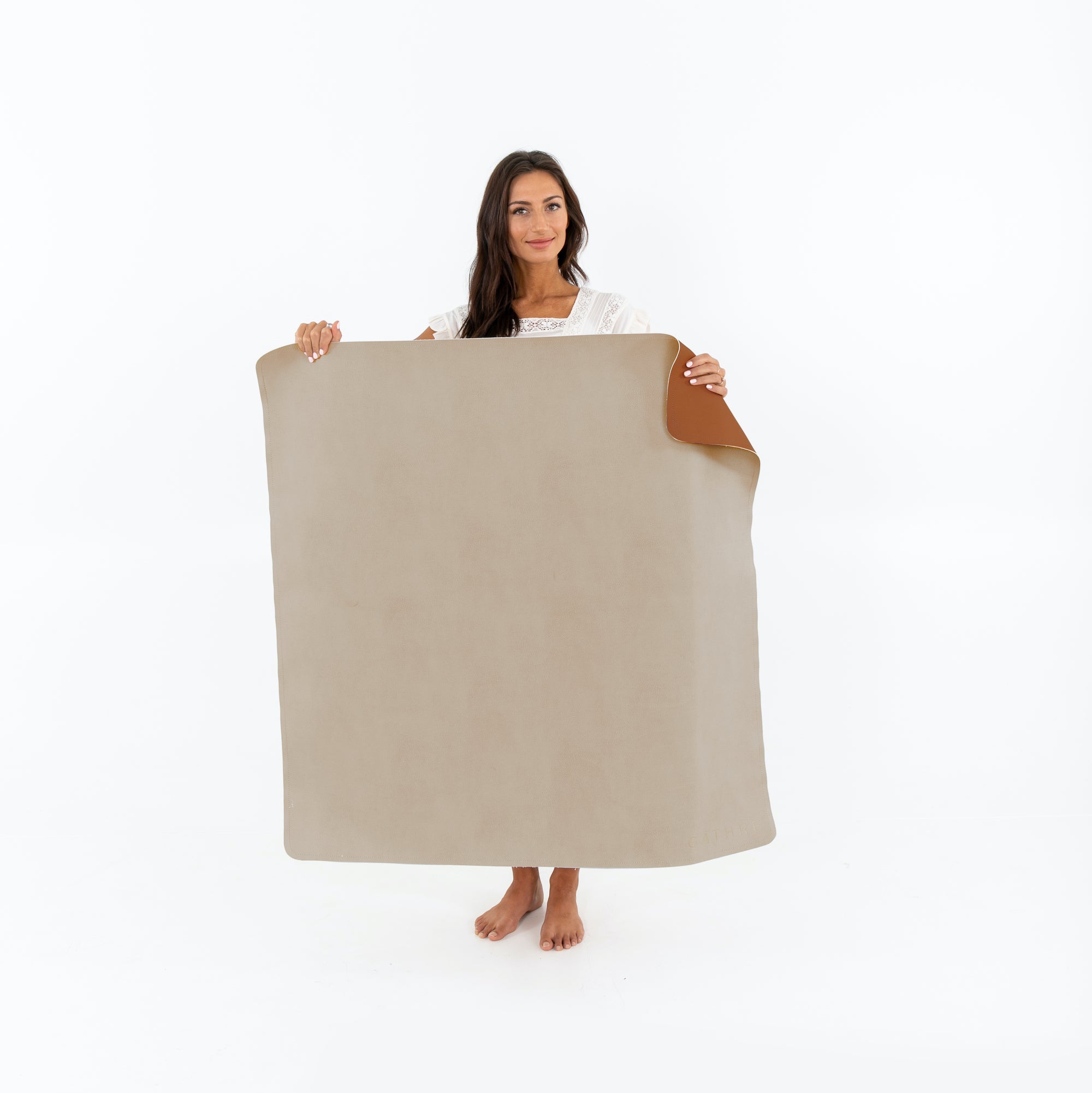 Ember •  Ginger (on sale)@woman holding mini mat