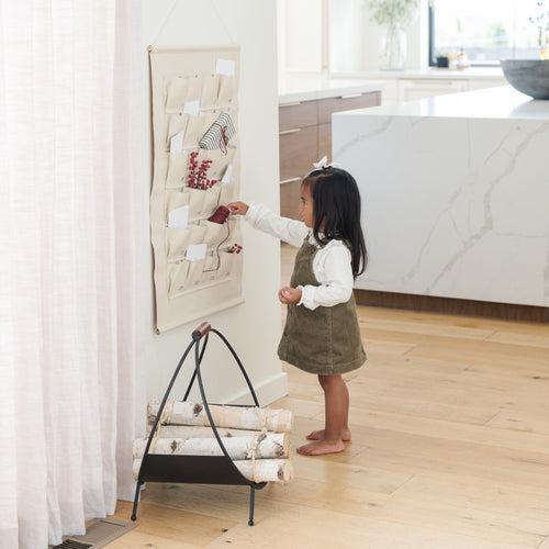 Gathre Small Nursery Diaper Caddy in Ivory