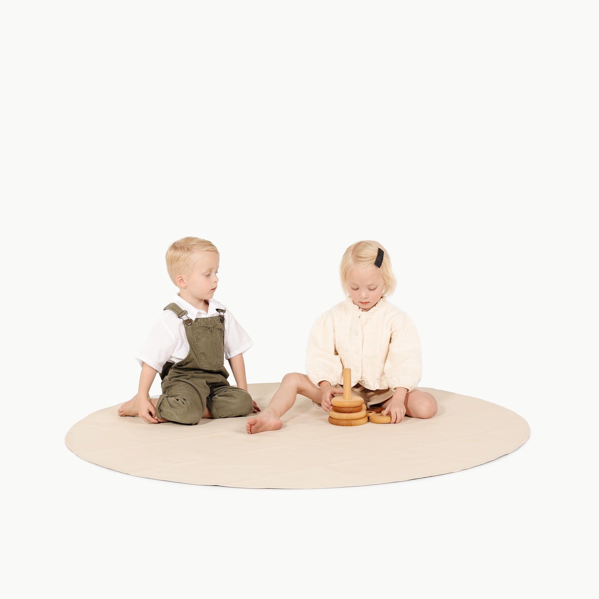 Ivory • Raven (on sale)@kids playing on mat