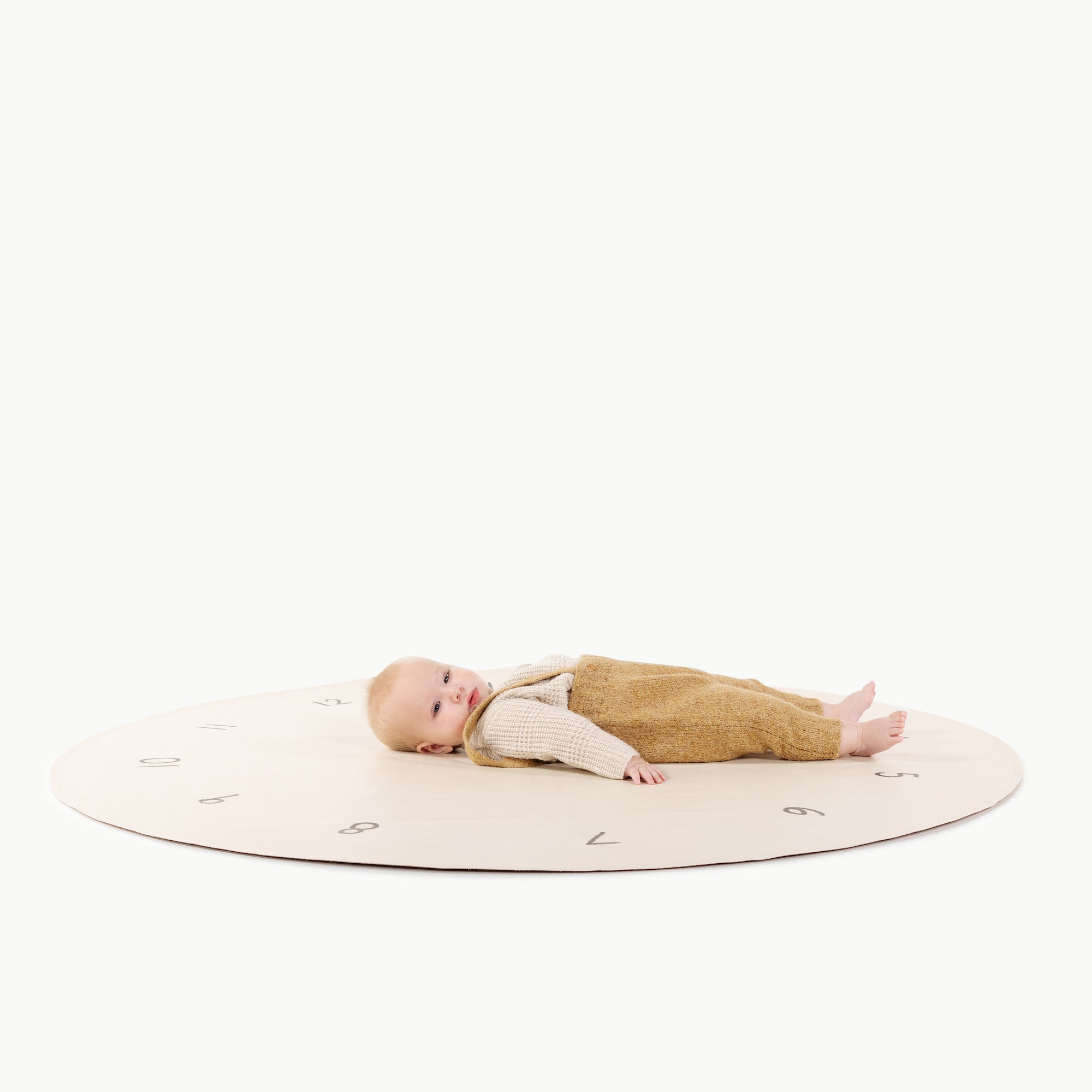 MIlestones@baby on the milestone midi circle mat