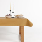Ochre (on sale) / 6 Foot@tablecloth on table