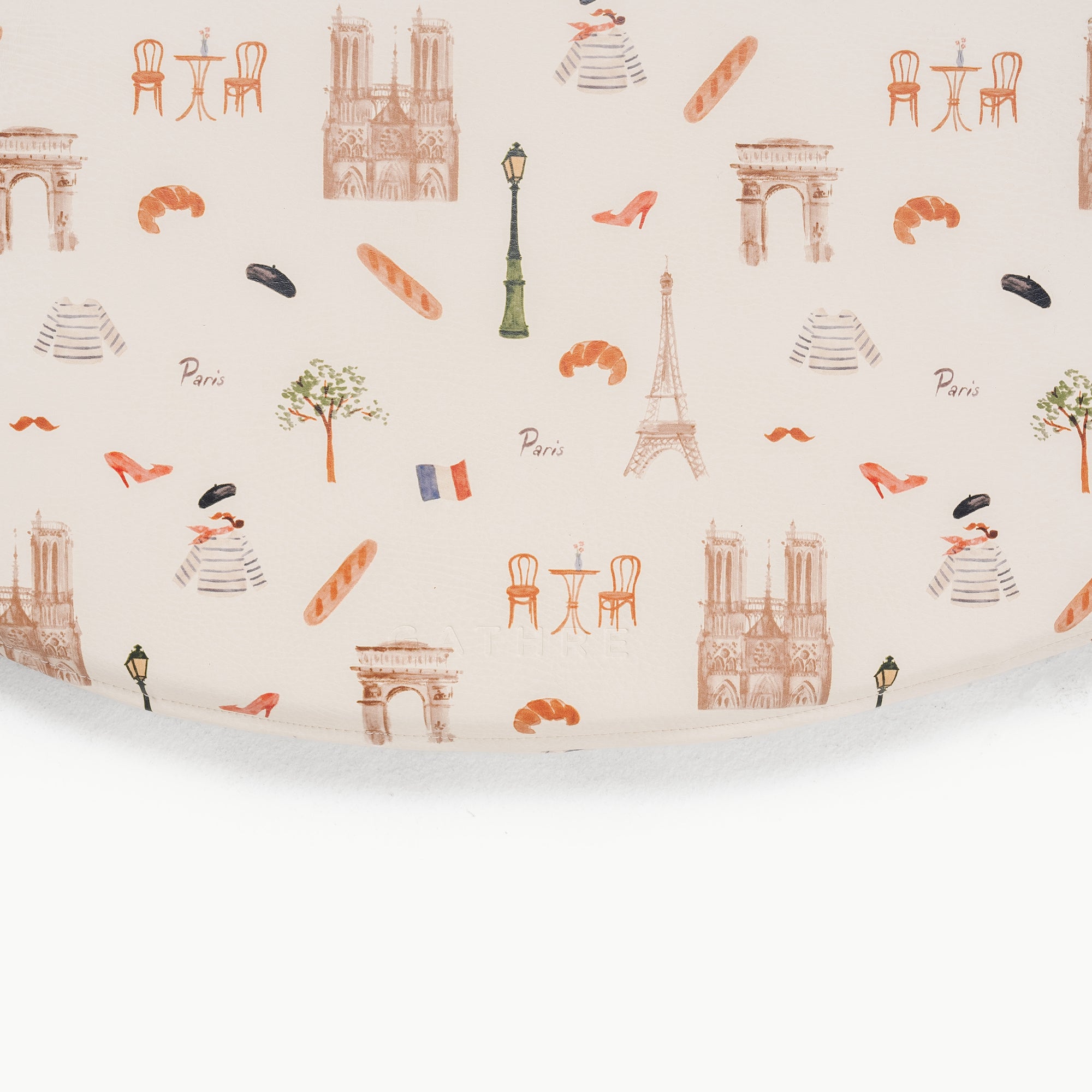 Paris / Circle@gathre deboss on the paris padded circle mat