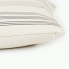 Pencil Stripe (on sale)@zipper detail of pillow