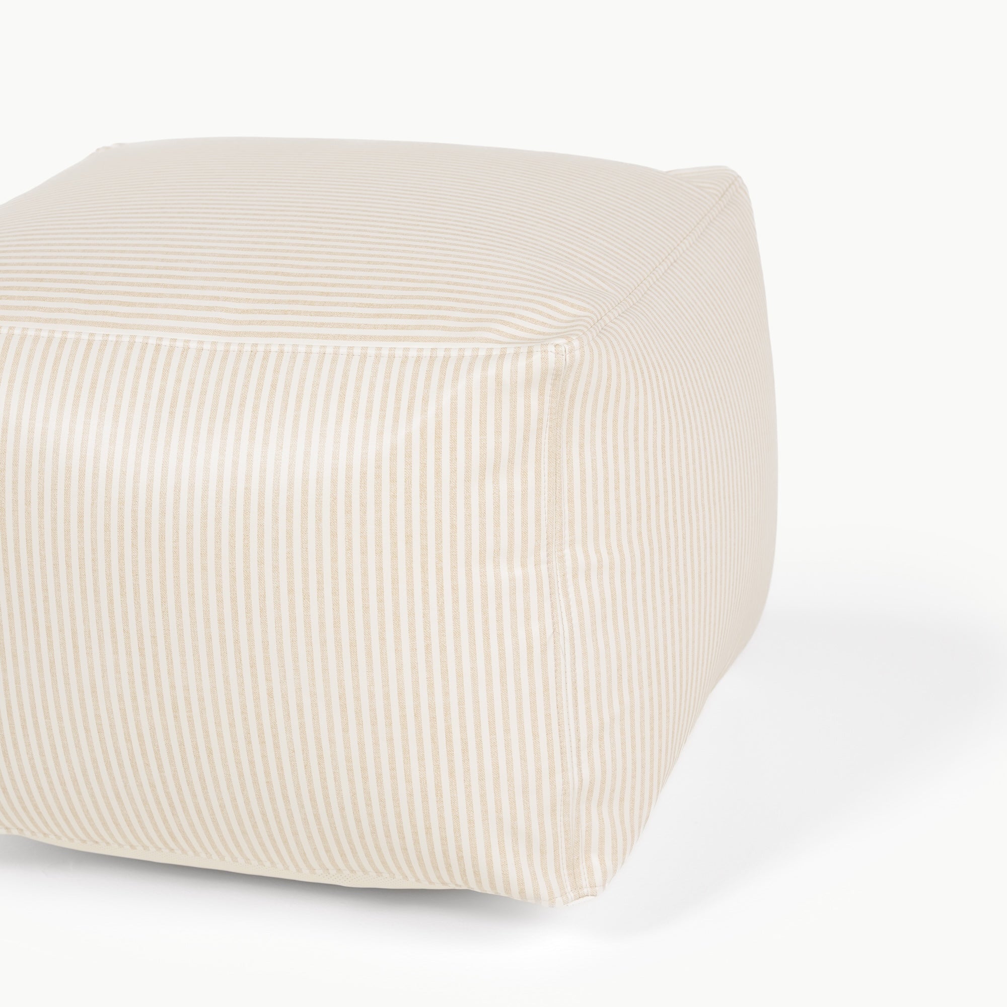 Pinstripe@square pouf detail image