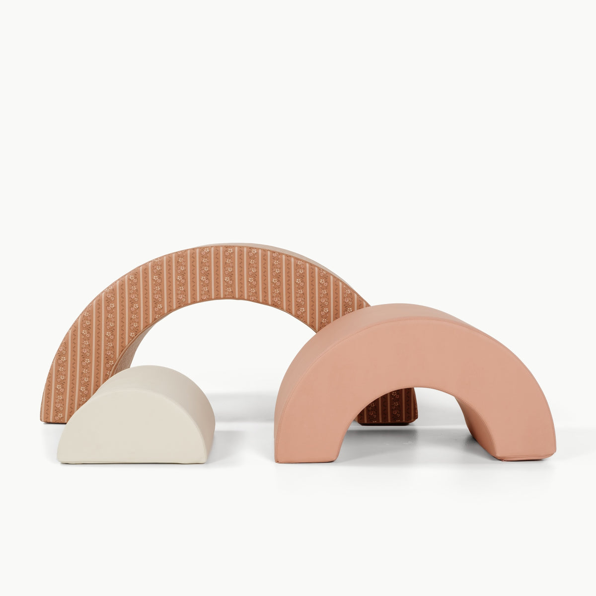 Floral Stripe • Adobe • Ivory@detail image of arc playset