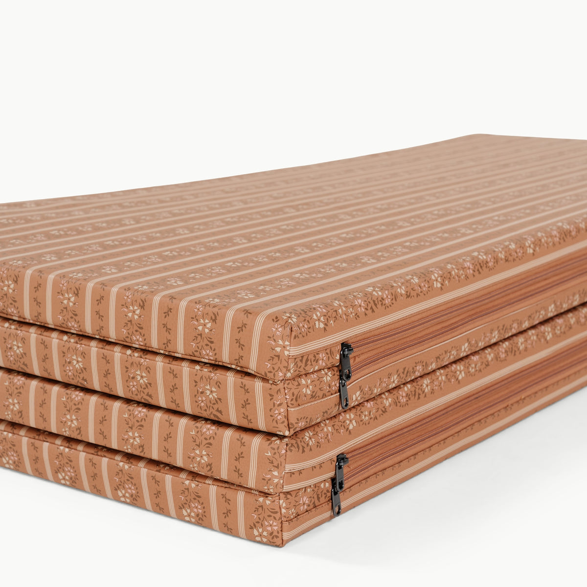 Floral Stripe@Home-friendly tumbling play mat for kids’ active exploration