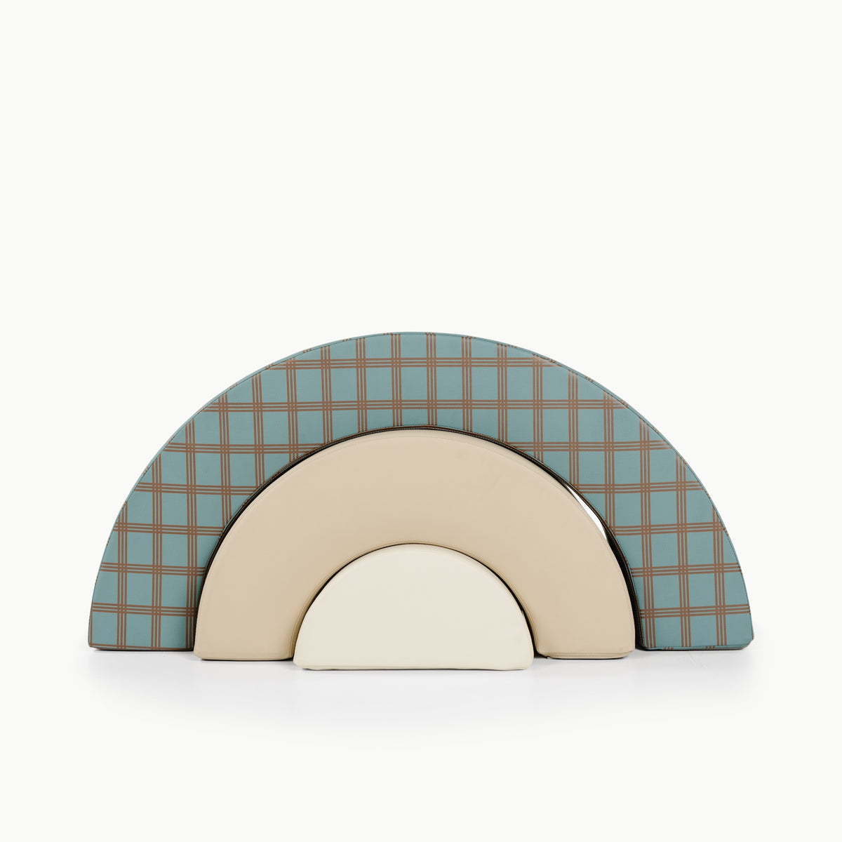 Rustic Plaid • Millet • Ivory@detail image of arc playset