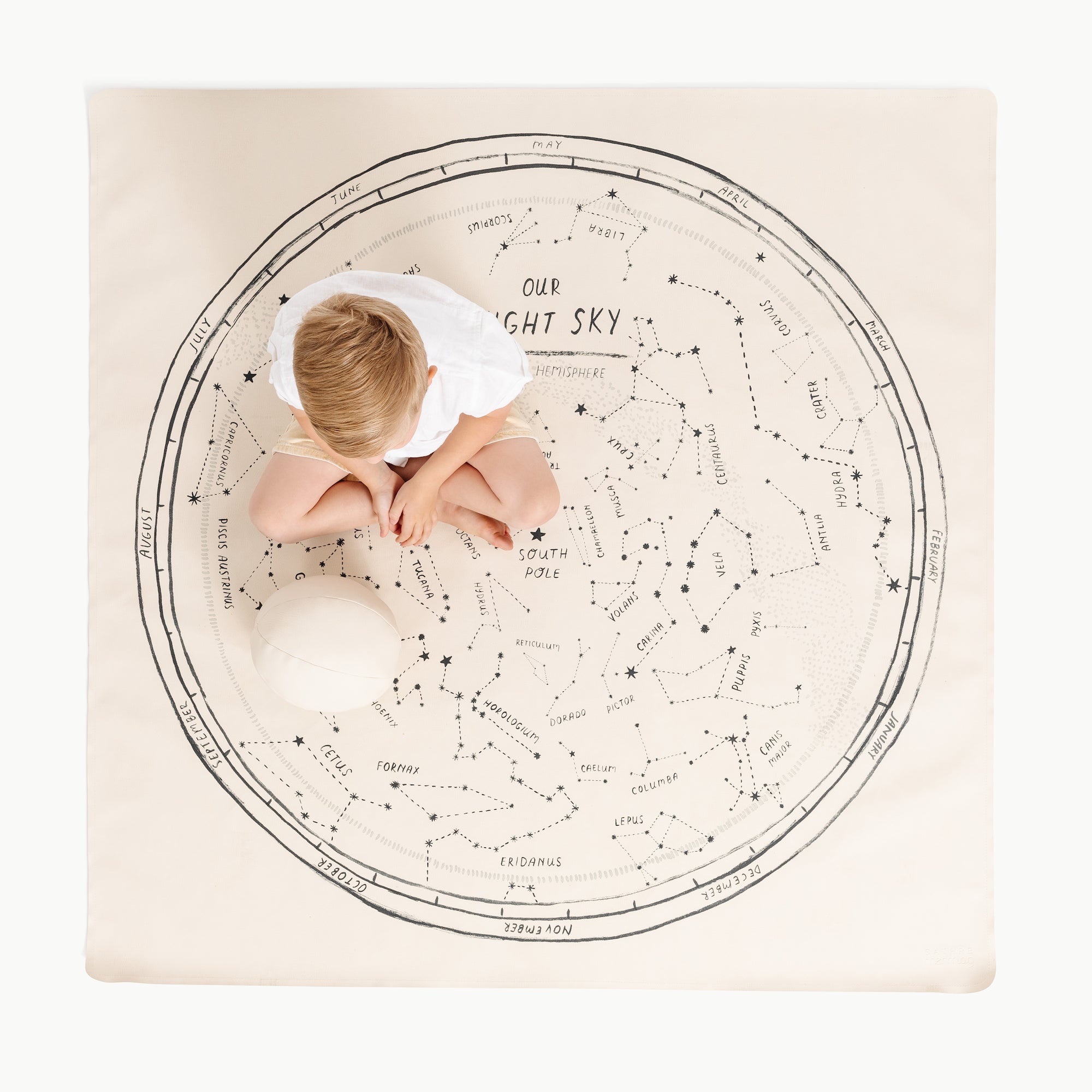 Constellation - Southern Hemisphere@overhead of the Constellation - Southern Hemisphere midi mat
