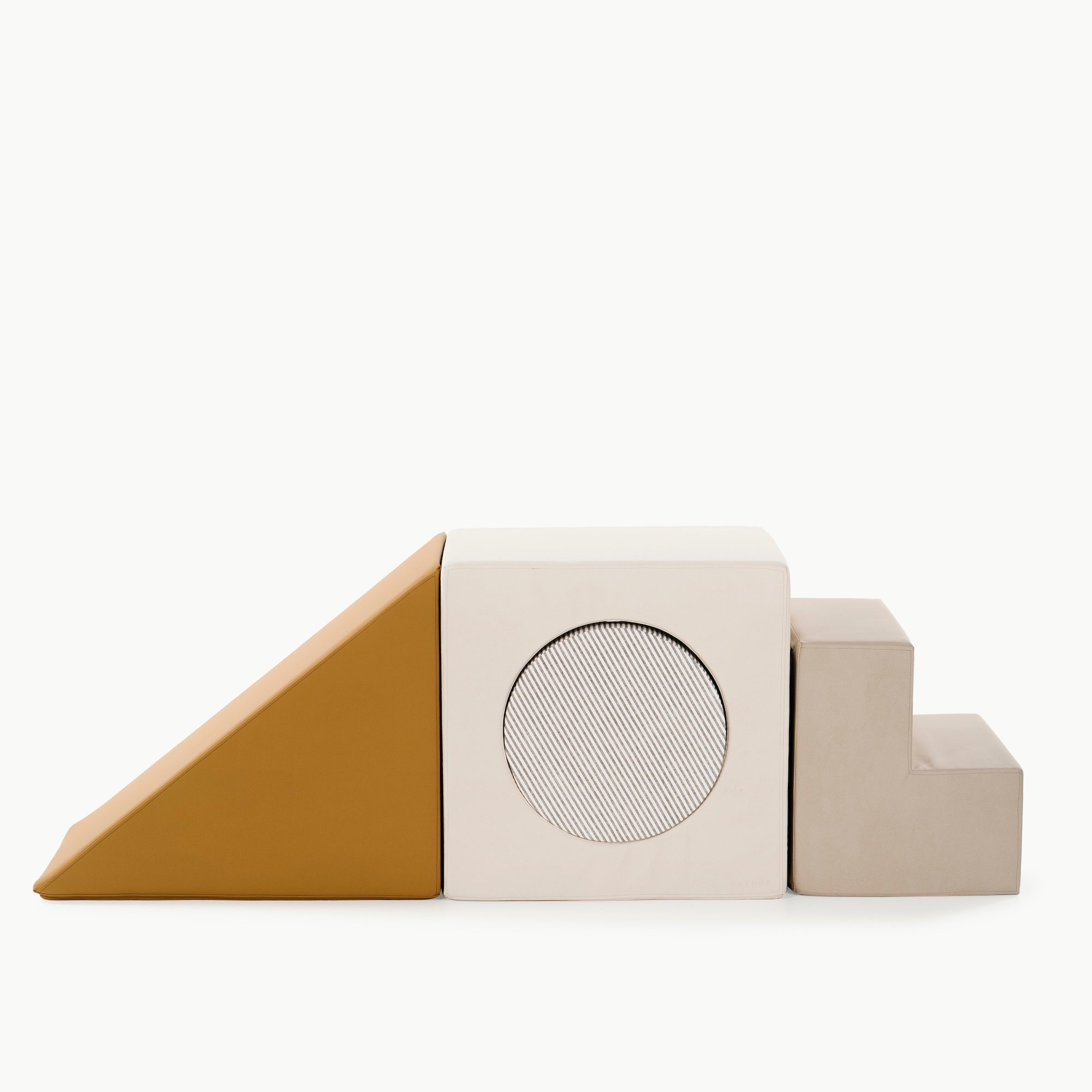 Saffron • Ivory • Stone Stripe • Millet@detail image of saffron block playset
