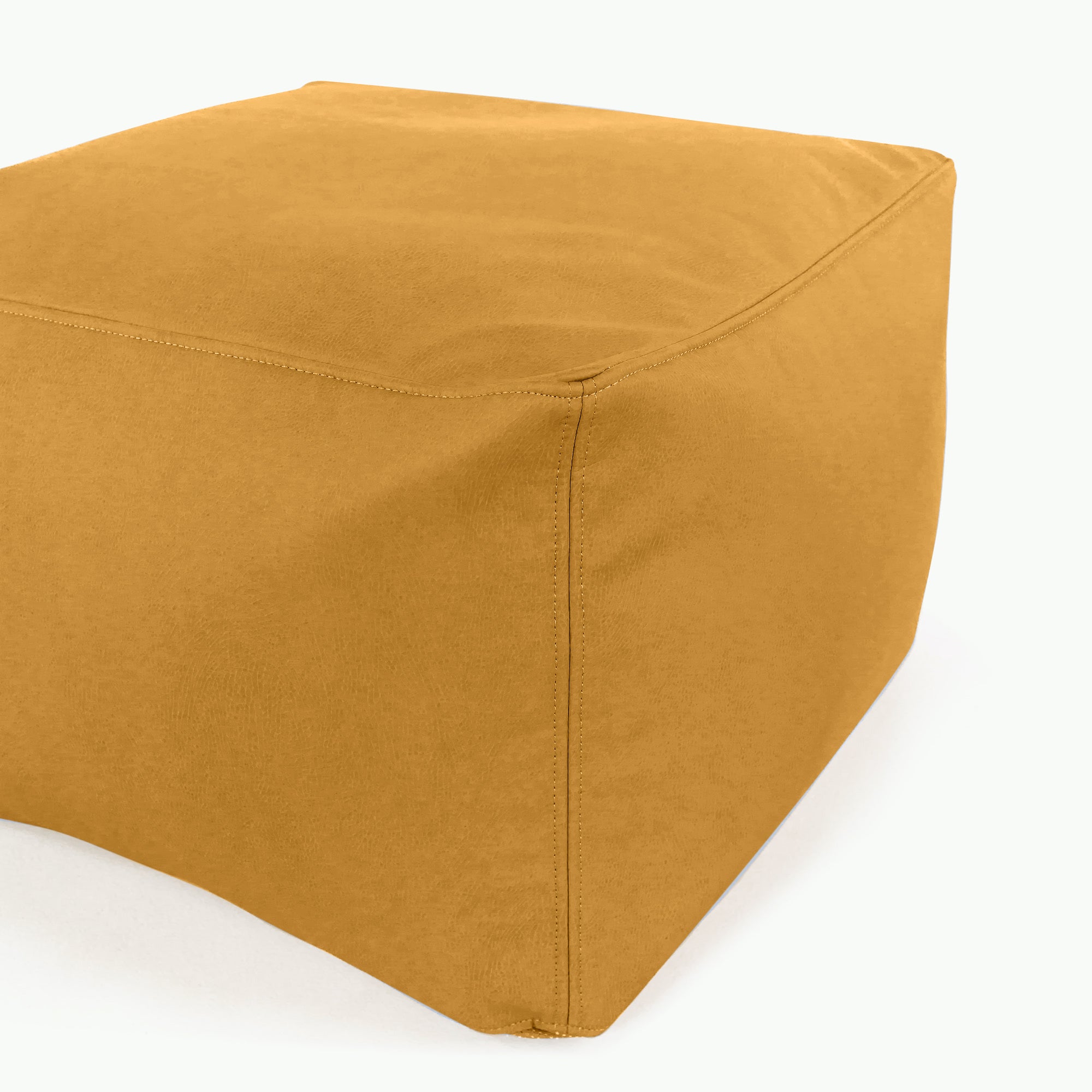 Saffron@corner detail image of square pouf