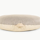 Stone Stripe / Circle@handle detail of the Stone Stripe Circle Floor Cushion