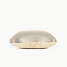 Stone Stripe / Square@Handle detail the Stone Stripe Mini Square Floor Cushion