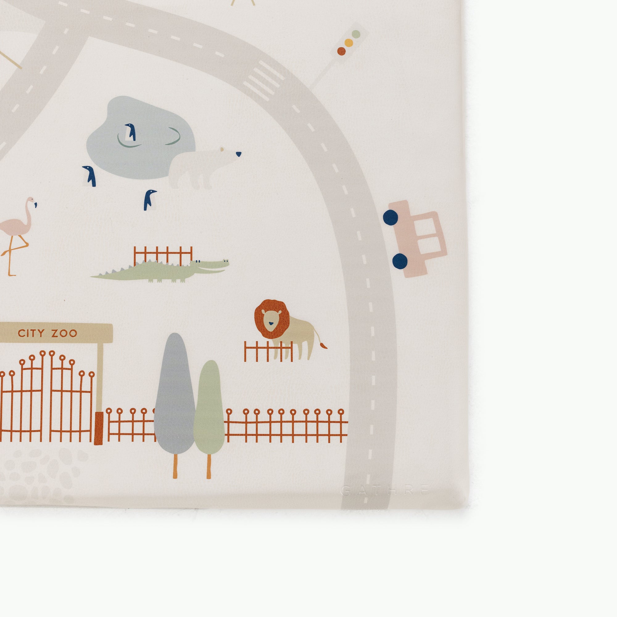 Uptown@Gathre logo deboss on padded midi+